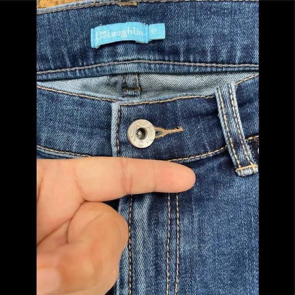 J.McLaughlin Stretch Denim Fit Jeans 10 - Picture 3 of 9